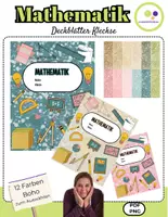 Vorschau - Präsentationen/Tafelbilder - Mathematik | 12 Deckblätter | Kleckse | Mathehefter - Deckblatt