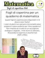 anteprima - Flashcard - Matematica | 12 fogli di copertina | blob | quaderno di matematica - Pagina 1