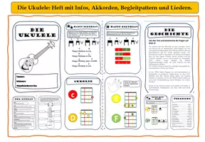 Vorschau - Arbeitsblätter - Materialpaket Ukulele - Deckblatt