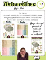 Vista previa - Hojas de trabajo - Matemáticas | 12 portadas | blobs | cuaderno de matemáticas - página 2
