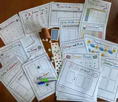 Vorschau - Arbeitsblätter - 52 Mathe Spiele für die Freiarbeit - Klasse 1-4 differenziert - Deckblatt