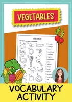 Vorschau - Arbeitsblätter - Food / Vegetables vocabulary activity (Englisch) - Deckblatt
