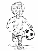 Vorschau - Mal- und Bastelvorlagen - 100 Fussball-Ausmalbilder für Kinder - Seite 2