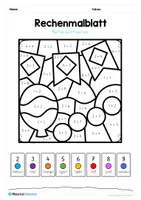 Vorschau - Arbeitsblätter - Rechenmalblätter zum Fasching / Karneval (Z10) - Seite 3