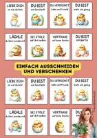 Vorschau - Mal- und Bastelvorlagen - Mutmachkarten Selbstliebe, Sprüche und Osterküken - Seite 2