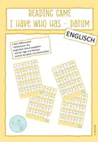 Vorschau - Spiele - i have who has, reading chain, Lesekette Datum Englisch - Deckblatt