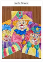 Vorschau - Unterrichtsreihen - Clown - Karneval / Fasching - Kunstprojekt - Schritt für Schritt - mit Smartboard - Präsentation - Seite 2