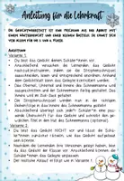 Vorschau - Arbeitsblätter - Gedichtwerkstatt: Der einsame Schneemann (Klasse 3/4) #4Glück - Seite 1