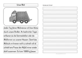 Vorschau - Anderer Materialtyp - Müll – Differenzierte Tafel- und Abschreibtexte - Seite 2