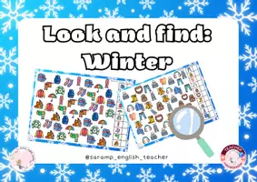 Vista previa - Hojas de trabajo - WINTER CLOTHES LOOK AND FIND - página 1