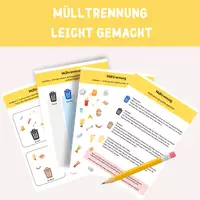 Vorschau - Arbeitsblätter - Mülltrennung leicht gemacht - 3.Klasse - Deckblatt