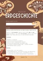 Vorschau - Arbeitsblätter - Projekt Erdgeschichte - Stop Motion Film - Seite 1