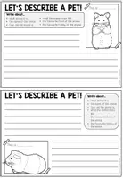 Vorschau - Arbeitsblätter - PETS - Writing (Describe a pet!) - 16 verschiedene Tiere (2-fach differenziert) - Seite 3