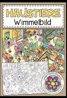 Vorschau - Arbeitsblätter - HAUSTIERE - Wimmelbild + Arbeitsblätter - Deckblatt