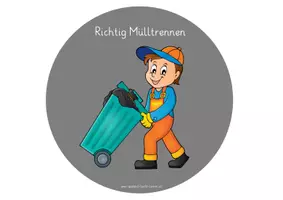 Vorschau - Anderer Materialtyp - Müll – Legekreis (Mülltonnenfarben in 2 Varianten vorhanden) - Seite 2