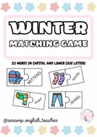 Vista previa - Juegos / Gamificación - WINTER CLOTHES MATCHING GAME PUZZLES - Portada