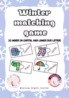Vista previa - Juegos / Gamificación - WINTER CLOTHES MATCHING GAME PUZZLES - página 1