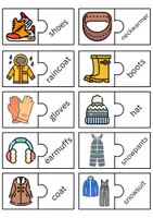 Vista previa - Juegos / Gamificación - WINTER CLOTHES MATCHING GAME PUZZLES - página 3