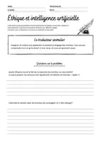 Aperçu - Feuilles d'exercices - Éthique et intelligence artificielle - Page 1