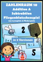 Vorschau - Stationenlernen - Fliegenklatschenspiel Kopfrechnen im ZR 10 - Deckblatt