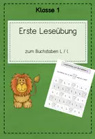 Vorschau - Arbeitsblätter - Leseübung L - Deckblatt