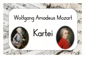 Vorschau - Stationenlernen - Wolfgang Amadeus Mozart Kartei - Seite 1
