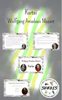 Vorschau - Stationenlernen - Wolfgang Amadeus Mozart Kartei - Deckblatt