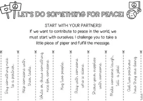 Vorschau - Anderer Materialtyp - LET'S DO SOMETHING FOR PEACE - Challenge poster - Seite 1