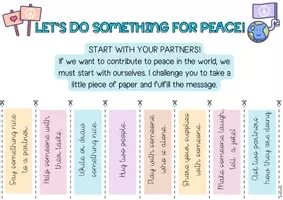 Vorschau - Anderer Materialtyp - LET'S DO SOMETHING FOR PEACE - Challenge poster - Seite 2