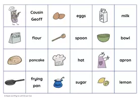 Vista previa - Juegos / Gamificación - Brown Owl and the Pancake Mix - GAME OF PAIRS - página 1