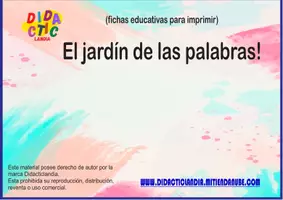 Vista previa - Juegos / Gamificación - El jardín de las palabras - página 1