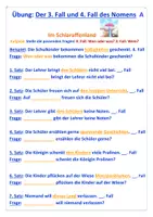 Vorschau - Arbeitsblätter - Den 3. und 4. Fall bestimmen (dreifach differenziert) - Seite 1