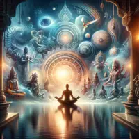 Vorschau - Arbeitsblätter - Die Einheit mit der Weltseele und die Mystik im Hinduismus Arbeitsblatt - Deckblatt