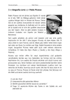 Vorschau - Text - Pablo Picasso – Text Anfänger (Deutsch/Spanisch) - Deckblatt