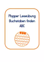 Vorschau - Fördermaterial/Inklusion - Anfangsunterricht Deutsch Buchstaben "ABC Plopper" - Seite 1