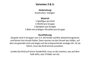 Vorschau - Stationenlernen - Uhrzeit Brettspiele Viertel und halbe Stunden - 4 Varianten - Seite 2