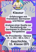 Vorschau - Klassenarbeiten - Klausur Geschichte – Germanenbild der Römer - Deckblatt
