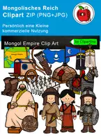 Vorschau - Poster - Mongolen Cliparts - Deckblatt