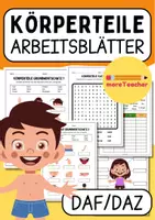 Vorschau - Arbeitsblätter - Körperteile Arbeitsblätter Grundwortschatz DaF/DaZ - Deckblatt