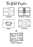 Vorschau - Arbeitsblätter - The United Kingdom - die 4 Länder und ihre Flaggen - Seite 1