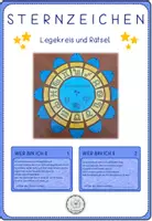 Vorschau - Stationenlernen - Materialpaket STERNZEICHEN - Deckblatt