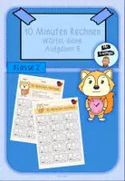 Vorschau - Arbeitsblätter - Kopfrechnen - Würfel deine Aufgabe 9 Addition ZR 100 - Deckblatt