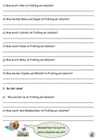Vorschau - Arbeitsblätter - Hören oder lesen "Was machen die Kinder im Frühling am liebsten?" 3-fach differenziert - DaZ / DaF / Deutsch - Seite 2