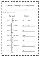 Vorschau - Arbeitsblätter - Arbeitsblätter zum ableiten von Nomen und Verben (ä und äu) - Seite 1