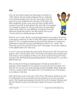 Vorschau - Text - Pelé: English Biography on Famous Soccer Player - Deckblatt