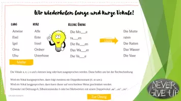 Vorschau - Arbeitsblätter - Wir wiederholen lange und kurze Vokale - Seite 3