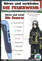 Vorschau - Arbeitsblätter - AnybookPro Material: Hören und Verbinden "Feuerwehr" - Deckblatt
