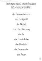 Vorschau - Arbeitsblätter - AnybookPro Material: Hören und Verbinden "Feuerwehr" - Seite 2