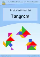 Vorschau - Fördermaterial/Inklusion - Tangram-Karten (Mathe, Geometrie, logisches Denken) - Deckblatt