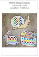 Vorschau - Mal- und Bastelvorlagen - Frühling / Ostern - Kunst - mit Papier weben - frühlingshafte Motive - Seite 1